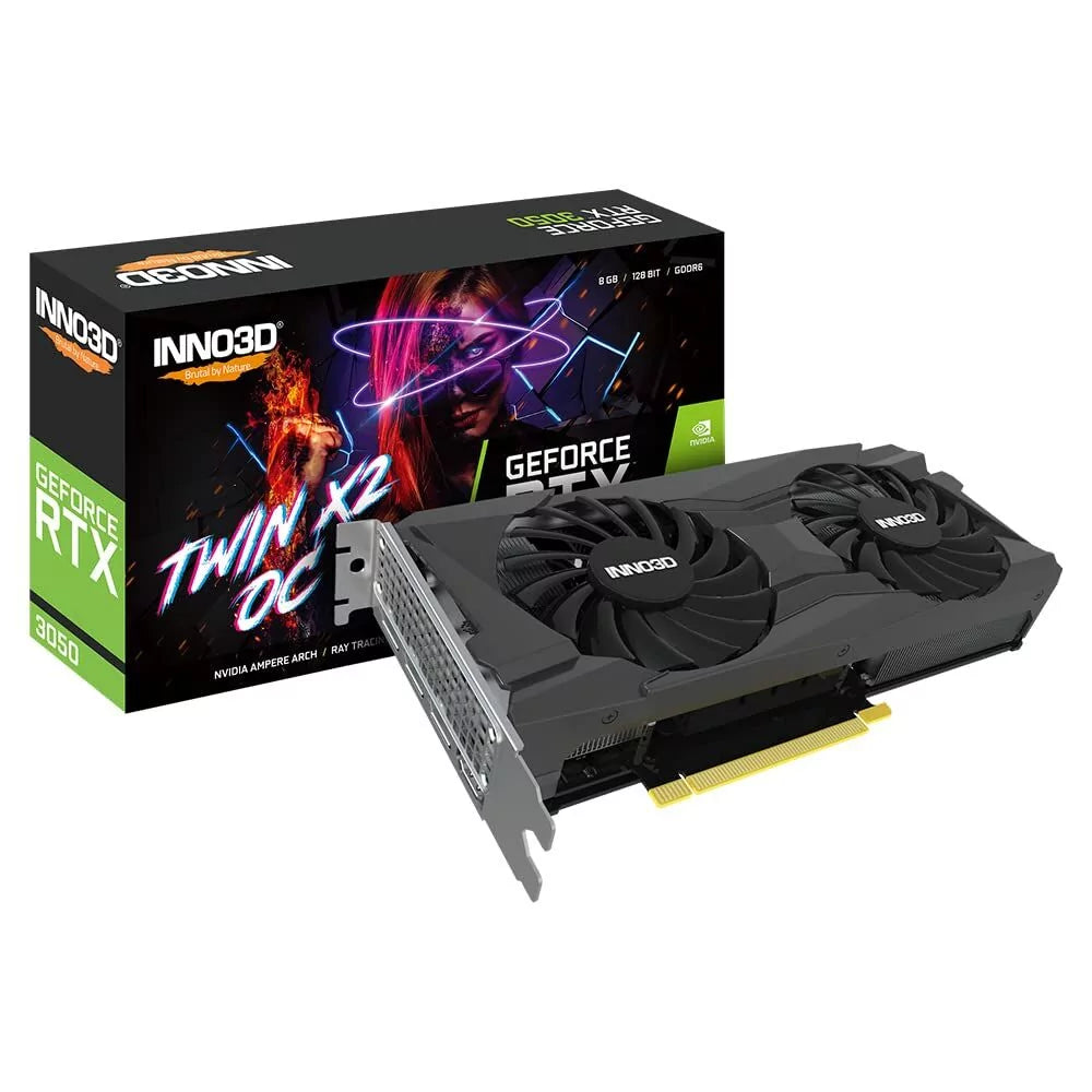 INNO3D Graphic Card RTX 3050 Twin X2 8GB GDDR6 128-bit INNO3D Graphic Card RTX 3050 Twin X2 8GB GDDR6 128-bit